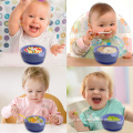 Piala Pengisapan Anak-Anak Non-Slip Feeding Silicone Bowl